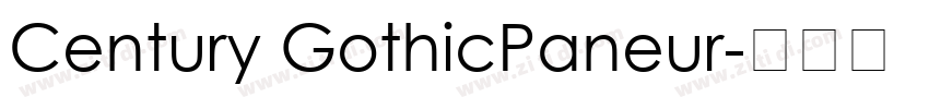 Century GothicPaneur字体转换